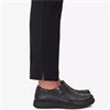 CLARKS WOMENS ZIP COMFORT SHOE - BLACK LEATHER